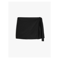 Koton Mini Shorts Skirt Tie Detail