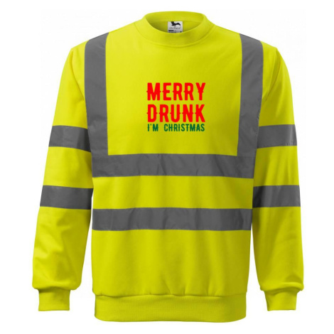 Merry Drunk I'm Christmas - Reflexní mikina