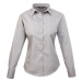 Premier Workwear Dámská košile s dlouhým rukávem PR300 Silver -ca. Pantone 428