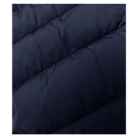 Tmavě modrá dámská prošívaná bunda s kapucí (16M9103-215)