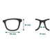 Glassa Brýle na čtení G215 černo/bílé 3,50D