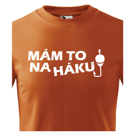 Dětské tričko pro rybáře s vtipným potiskem Mám to na háku BezvaTriko