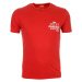 Pánské červené tričko Napapijri s drobným potiskem