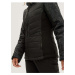 Černá dámská vzorovaná prošívaná zimní bunda s kapucí O'Neill Baffle Igneous Jacket