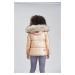 Dámská teplá zimní bunda s kožíškem Tikunaa Premium Navahoo - SILVER