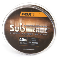 Fox Pletená šňůra Submerge Dark Camo Sinking Braid - 0,16mm / 11,3kg / 300 m