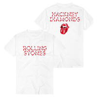 The Rolling Stones Hackney Diamonds Logo Tričko bílá