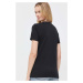 Bavlněné tričko BOSS x Alica Schmidt černá barva