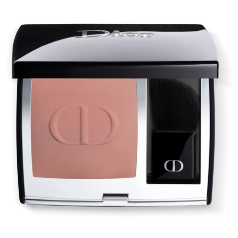 DIOR Rouge Blush kompaktní tvářenka se štětcem a zrcátkem odstín 100 Nude Look (Matte) 6 g