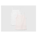 Benetton, Two Camisoles In Stretch Cotton