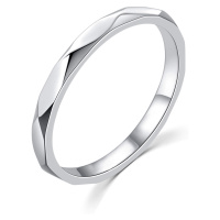 MOISS Minimalistický stříbrný prsten R00019 49 mm