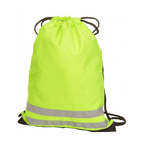 Neon žlutý batoh s reflexní páskou