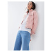 Růžová dámská džínová bunda Salsa Jeans Santa Fe