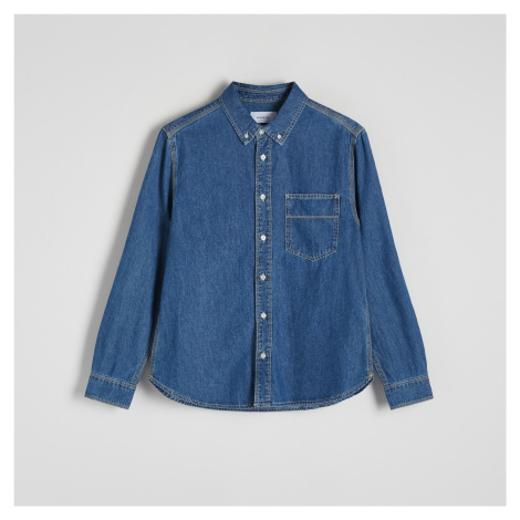 Reserved - Džínová košile regular fit - Modrá