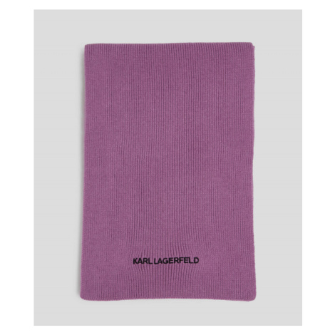 Šála karl lagerfeld k/essential logo scarf růžová