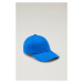 Kšiltovka woolrich unisex logo baseball cap modrá
