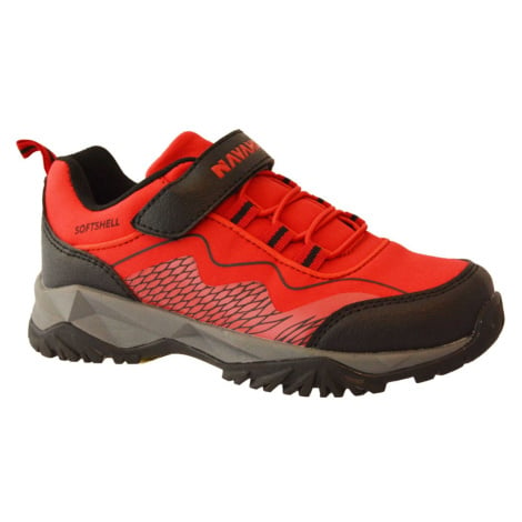 Navaho N7-509-25-02 Dětské softshellové boty červeno / černé