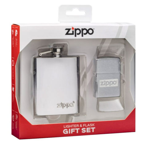 Zippo sada - placatka a zippo benzínový zapalovač