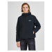Černá pánská vzorovaná lehká bunda s kapucí Calvin Klein Jeans - Pánské