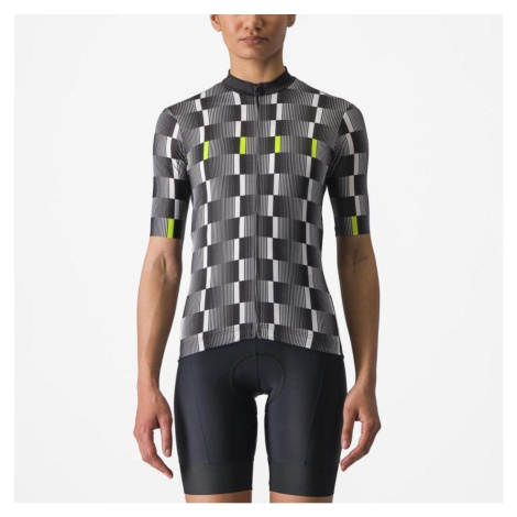 CASTELLI Cyklistický dres s krátkým rukávem - DIMENSIONE - černá/bílá