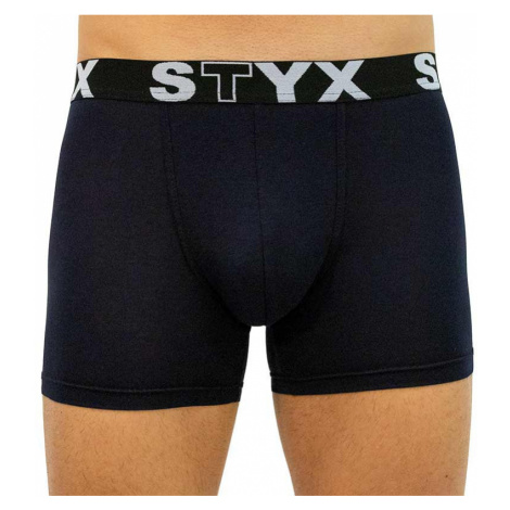 Pánské boxerky Styx long sportovní guma tmavě modré (U963)