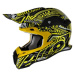 AIROH Terminator Stardust TD31 cross helma černá/žlutá
