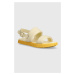 Kožené sandály Sorel ONA STREETWORKS GO-TO FL dámské, béžová barva, 2070231292