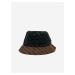 Hnědo-černý pánský klobouk s motivem Replay