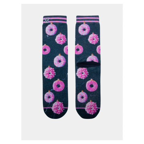 Modro-růžové dámské ponožky XPOOOS