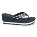 Tommy Hilfiger HILFIGER WEDGE BEACH SANDAL Tmavě modrá