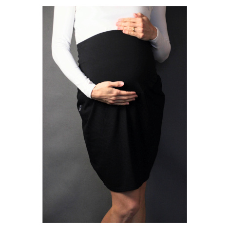 Elegantní těhotenská sukně Melisa Oriclo černá