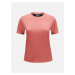 Tričko peak performance w alum light short sleeve trek pink/5bh warm blush