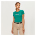 Tommy Jeans dámské zelené tričko Essential