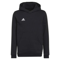 adidas ENTRADA 22 SWEAT HOODIE Juniorská fotbalová mikina, černá, velikost