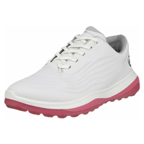 Ecco LT1 Womens Golf Shoes White/Bubblegum