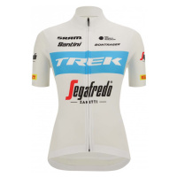 SANTINI Cyklistický dres s krátkým rukávem - FAN LINE dres - bílá/modrá
