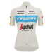 SANTINI Cyklistický dres s krátkým rukávem - FAN LINE dres - bílá/modrá