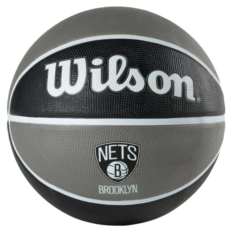WILSON NBA TEAM BROOKLYN NETS BALL Šedá