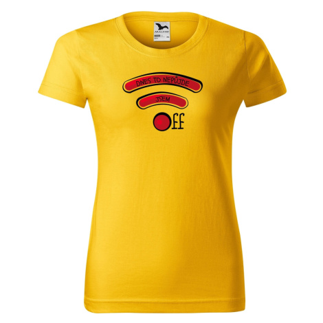 DOBRÝ TRIKO Vtipné dámské tričko Jsem OFF Barva: Žlutá