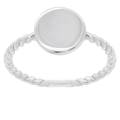 Brilio Silver Minimalistický stříbrný prsten GR106W