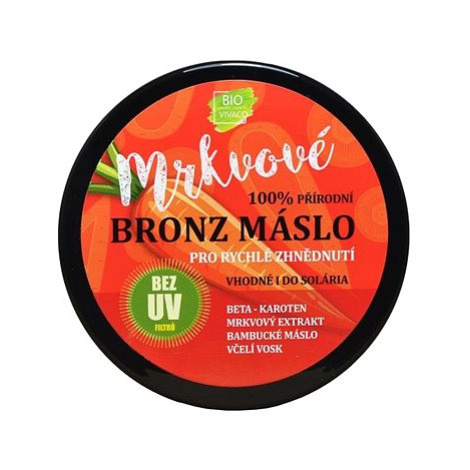 VIVACO Přírodní opalovací mrkvové máslo bez UV filtrů vhodné i do solária 150 ml