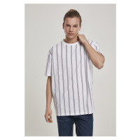 Těžké oversized tričko AOP Stripe bílá/námořnická