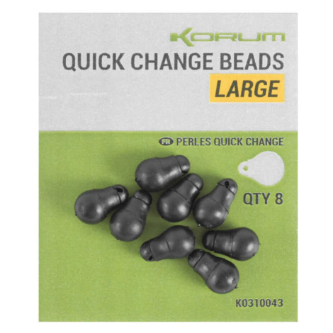 Korum zarážky quick change beads 8 ks - large