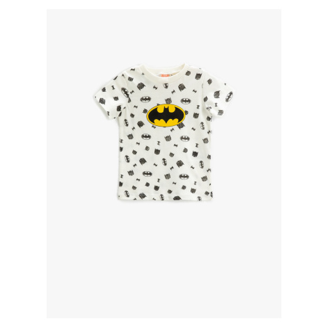 Koton Batman Printed T-Shirt Licensed Short Sleeve Crew Neck