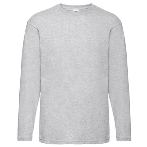 Fruit of the Loom Pánské triko s dlouhým rukávem 61-038-0 Heather Grey