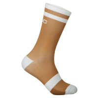 POC Cyklistické ponožky klasické - LURE MTB - hnědá/bílá