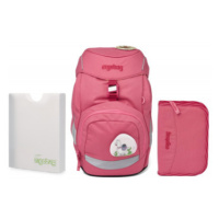 Školní set Ergobag prime - Eco pink - batoh + penál + desky