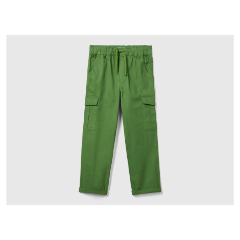 Benetton, Straight Leg Cargo Trousers United Colors of Benetton