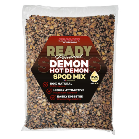 Starbaits směs partiklu ready seeds hot demon spod mix - 3 kg