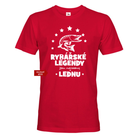 Pánské tričko pro rybáře k narozeninám Rybářské legendy BezvaTriko